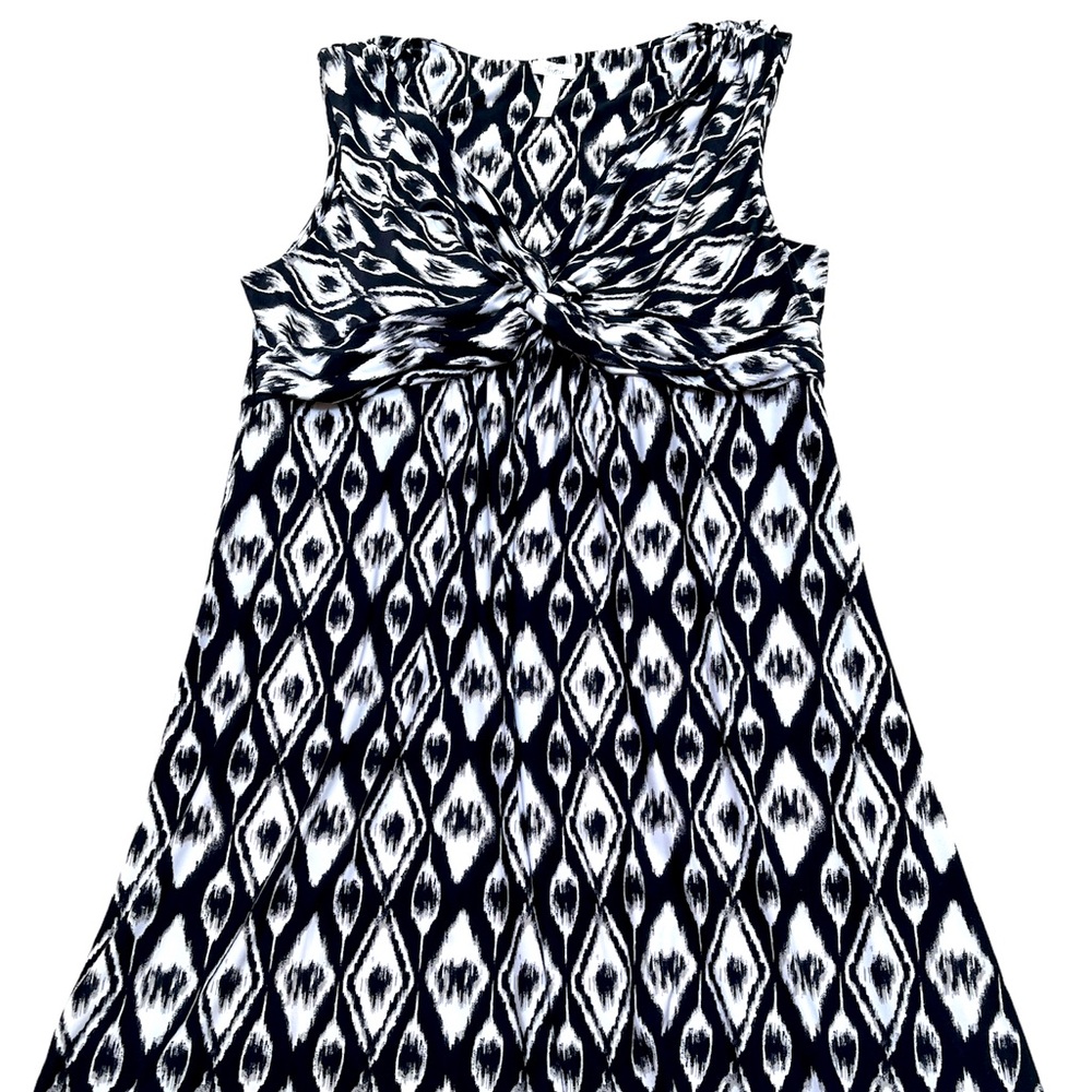 Soma sleeveless black and white dress size XL pre owned